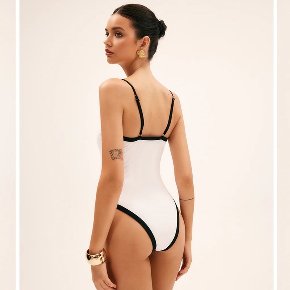 Commence • White and Black Women's Swimsuit - Picture 2 of 6